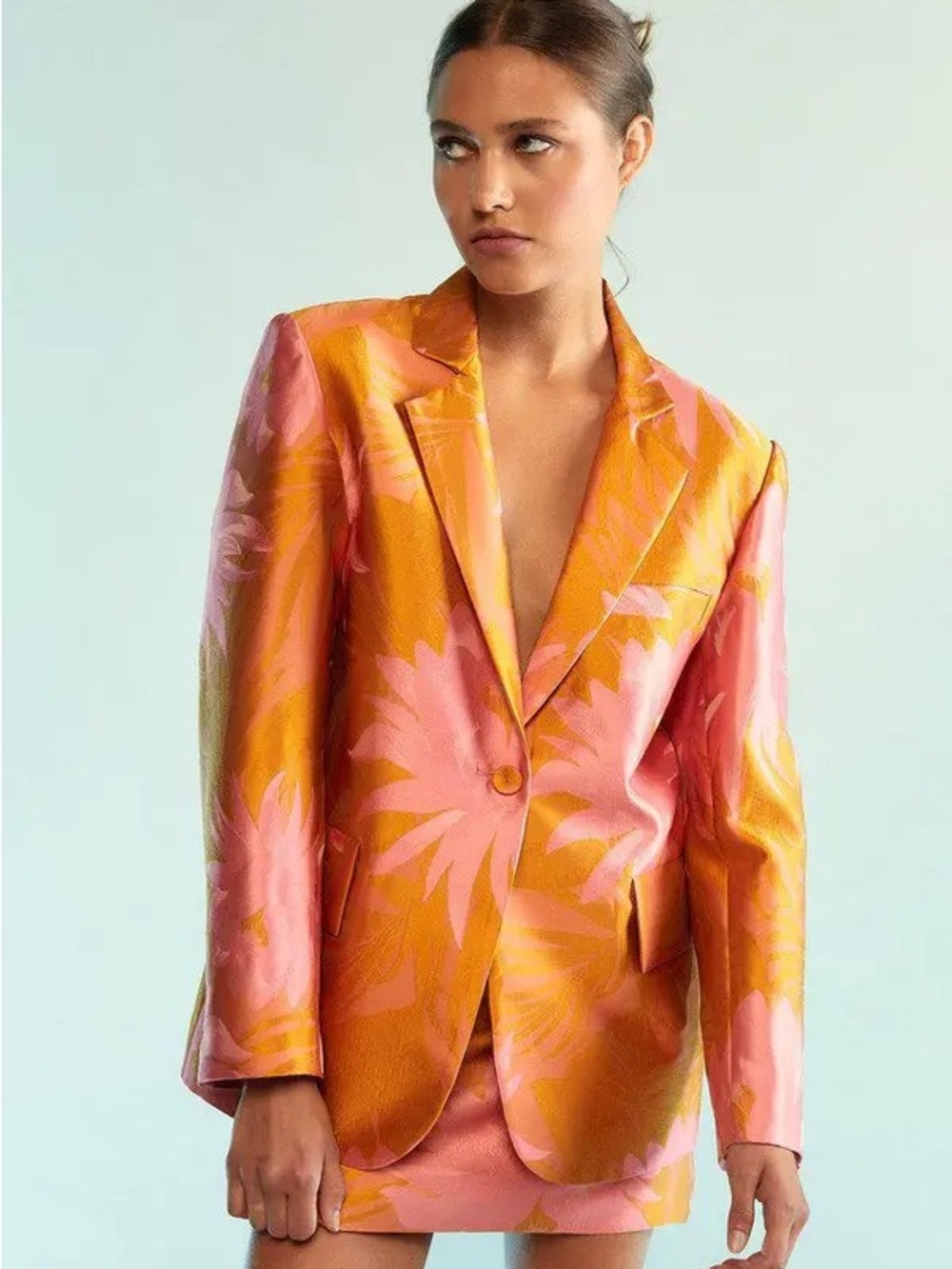 NWT Cynthia Rowley Harper Jacquard Blazer L